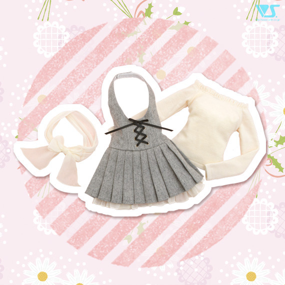 Halter-Neck Dress Set (Gray), Volks, Accessories, 1/3, 4518992414133