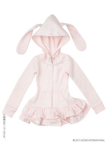 Rabbit Ears Parka One-piece (Pink), Azone, Accessories, 1/3, 4582119988005