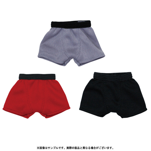 Men's Boxer Pants II Set (Black, Red, Grey), Azone, Accessories, 1/6, 4571117001793