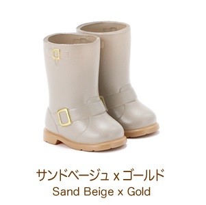 Engineer Boots (Sand Beige x Gold), Petworks, Accessories