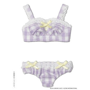 Gingham☆Bra & Shorts Set (Grape), Azone, Accessories, 4582119987756