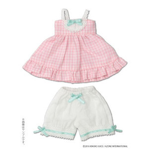 Gingham☆Baby Doll Set (Peach), Azone, Accessories, 4582119987787