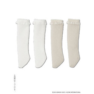 Polka Dot Stockings A Set (White, Beige), Azone, Accessories, 4582119987848