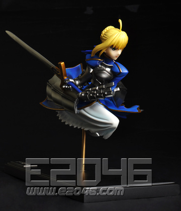 Saber (Attack Pose), Fate/Stay Night, E2046, Pre-Painted, 1/6