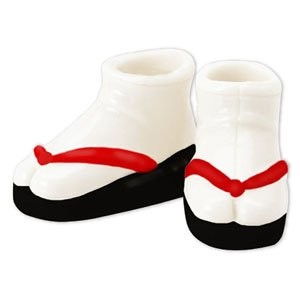 Soft Vinyl Sandals (Black x Red), Azone, Accessories, 1/12, 4582119986209