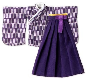 Yagasuri Hakama Set (Wisteria x Purple), Azone, Accessories, 1/12, 4582119986162