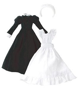 Classical Long Maid Wear Set (Black), Azone, Accessories, 1/12, 4582119985233