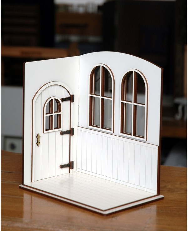 Miniature Doll House [4571415755442] (Round Window, White), Country Wood Garden, Good Smile Company, Accessories, 1/10, 4571415755442