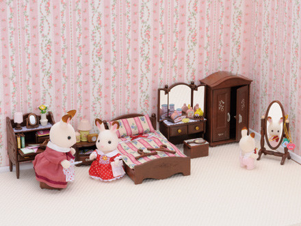 Luxury Master Bedroom Furniture Set, Sylvanian Families, Epoch, Accessories