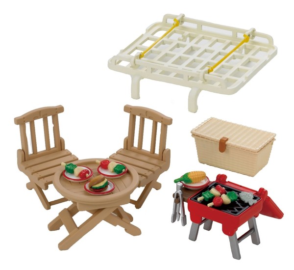 Waku Waku BBQ & Carrier Set, Sylvanian Families, Epoch, Accessories, 4905040242303