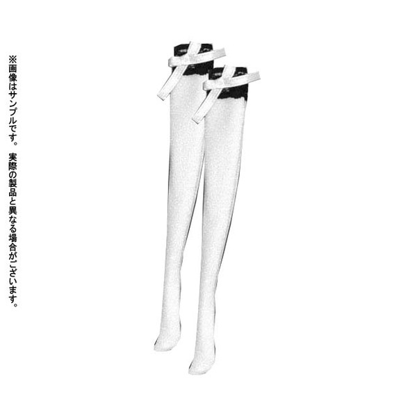 Lolita Over-knee Socks B (White x White x Black), Azone, Accessories, 1/6, 4562115614054