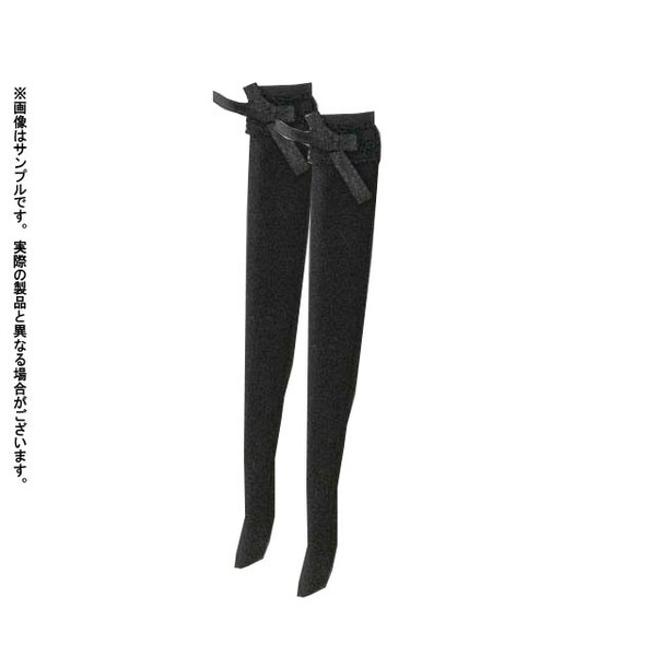 Lolita Over-knee Socks C (Black x Black x Black), Azone, Accessories, 1/6