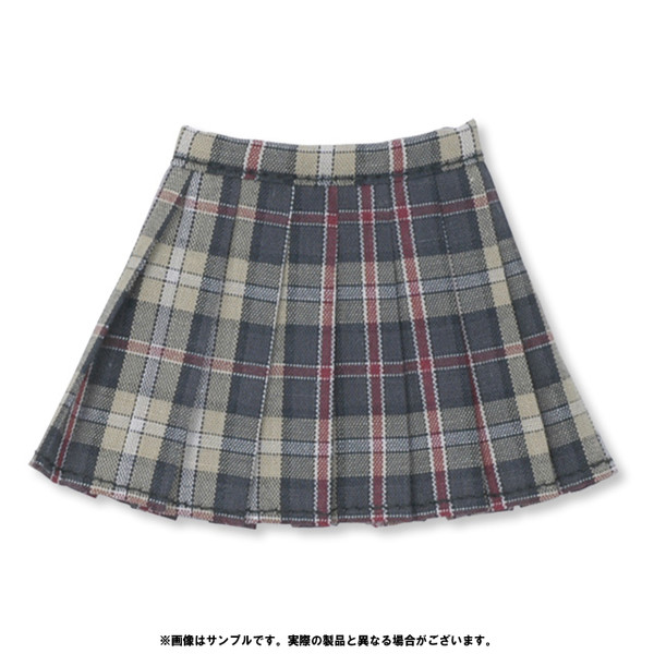 Pleated Tartan Check Skirt (Beige), Azone, Accessories, 1/6