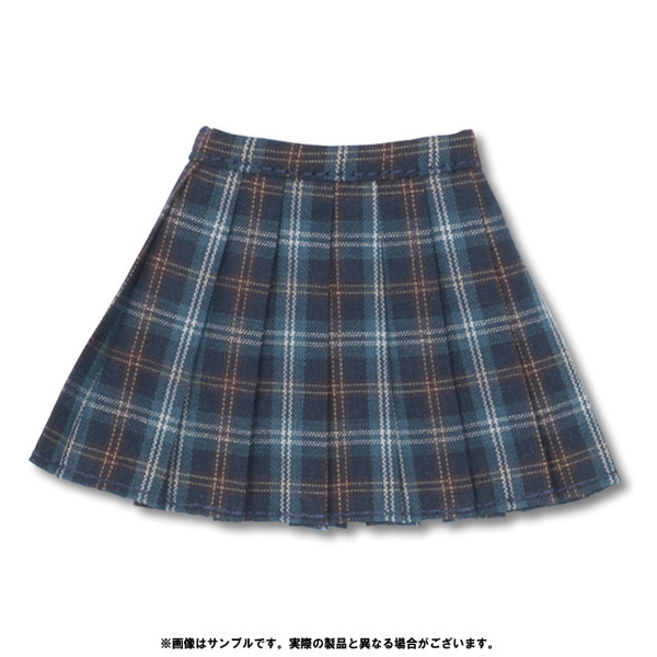 Pleated Tartan Check Skirt (Navy), Azone, Accessories, 1/6