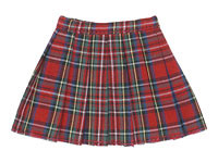 Pleated Tartan Check Skirt (Red), Azone, Accessories, 1/6