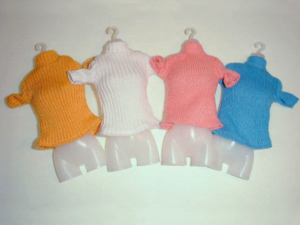 Short Sleeved Ribbed Turtleneck (Blue), Azone, Accessories, 1/6