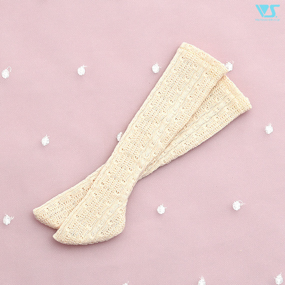 Thigh-High Socks (White Knit, Mini), Volks, Accessories, 4518992411361