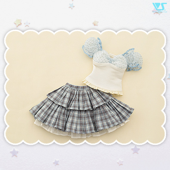 Blue Plaid Ruffle Skirt Set, Volks, Accessories, 1/3, 4518992409795