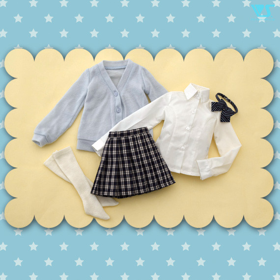 High School Girl Set (Pastel Blue Cardigan), Volks, Accessories, 1/3, 4518992409627