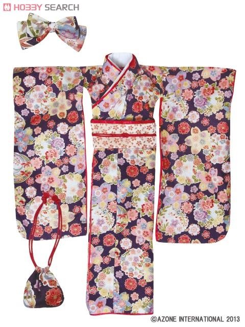 Kimono Set -Hana Koyomi- (Purple), Azone, Accessories, 1/3, 4580116044632
