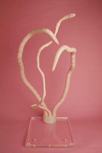 Pink Tentacle Stand With "Heel Worm" And Standard Tentacles (3 Piece Full Set), Real Art Project, Accessories, 1/3