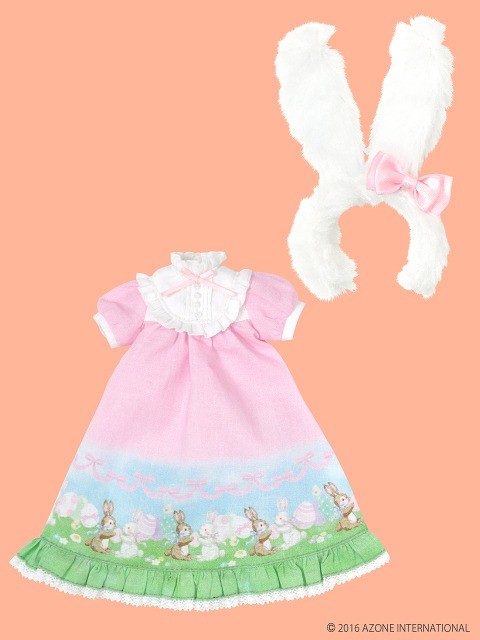 Easter Dress Set Of Ribbon Usagi-san (Milky Pink x Easter Dream), Azone, Accessories, 1/6, 4582119983352
