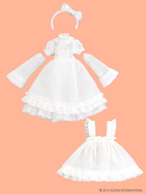 Alice Dress Set (White x White), Azone, Accessories, 1/12, 4582119982768