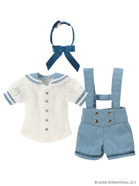 PNXS Boy's Gymnasium Costume Set (White x Blue), Azone, Accessories, 1/6