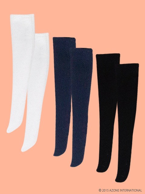 Knee High Socks Set (Black x Navy x White), Azone, Accessories, 1/6, 4582119982812