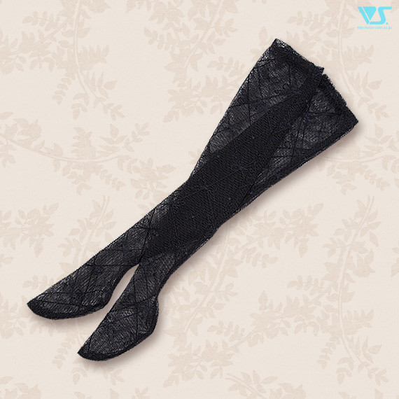 Socks (Black / Ribbon Pattern), Volks, Accessories, 1/3, 4518992408958