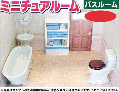Miniature Room Bathroom, Mitsuwa Model, Accessories, 1/12, 4965409048052