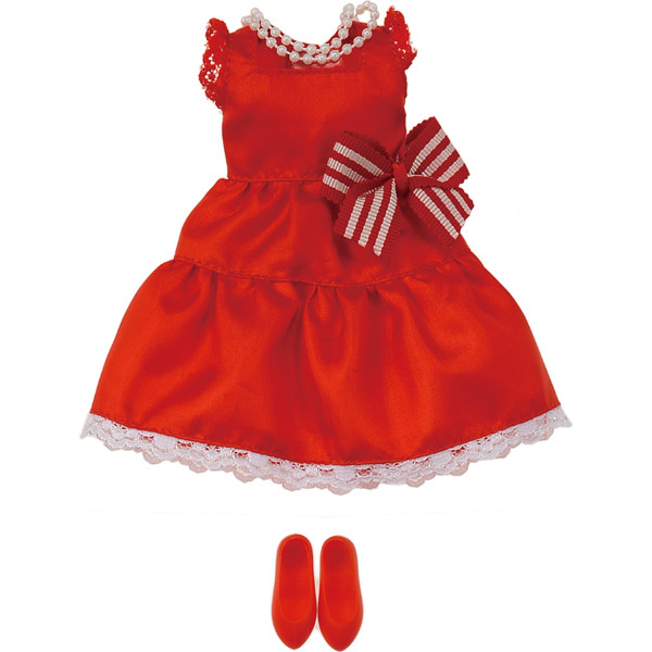 Bright Red Onepiece Dress, Licca-chan, Takara Tomy, Accessories, 1/6, 4904810822431
