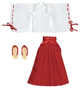 Miko Clothes Set (White x Red), Azone, Accessories, 1/12, 4582119982423