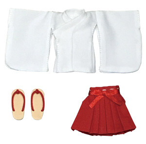 Short Length Miko Clothes Set (White x Red), Azone, Accessories, 1/12, 4582119982416