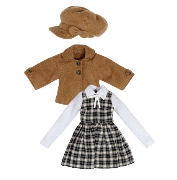 Little Autumn Girl Set (Biscuit Brown x Navy Checkered), Azone, Accessories, 1/6