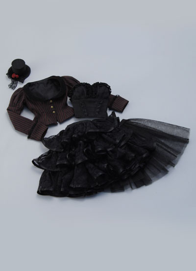 Gothic Striped Jacket Set, Volks, Accessories, 1/3