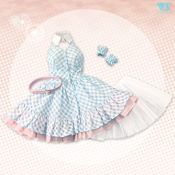 Blue Check Dress Set, Volks, Accessories