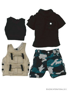 Military Battle Dress Set (Marine Color Set), Azone, Accessories, 1/12, 4582119981068