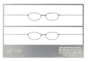 Etching Glasses A Set (Same Color 2pcs) (Black), Azone, Accessories, 1/6, 4582119981549