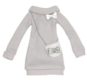 Knit One-piece W/Chain Bag (Gray), Azone, Accessories, 1/6, 4582119981211
