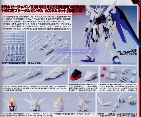 ZGMF-X10AFF Freedom Gundam Flame Ferder, Gundam Build Fighters Honoo Try, Bandai, Hobby Japan, Accessories, 1/144