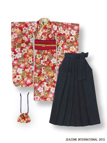 Kimono & Hakama Set 2013 (Cherry Blossoms, Red & Navy), Azone, Accessories