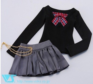 Check Top & Flare Trousers Set, Volks, Accessories, 1/3, 4524475408353