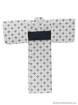 Boy Yukata Set -Kazaguruma- (White), Azone, Accessories, 1/6, 4582119980320