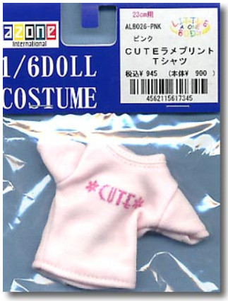 CUTE Lame Print T-shirt (Pink), Azone, Accessories, 1/6