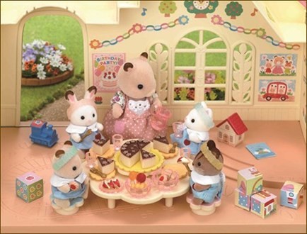 Smiley Party Set, Sylvanian Families, Epoch, Accessories, 4905040279309