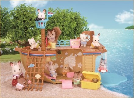 Let's Play By Seaside Ship, Sylvanian Families, Epoch, Accessories, 4905040216908