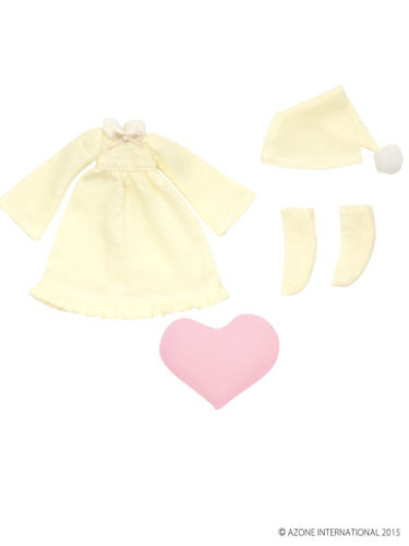 Pastel Pajamas Heart Set (Light Yellow, Pink), Azone, Accessories, 1/12, 4580116049835