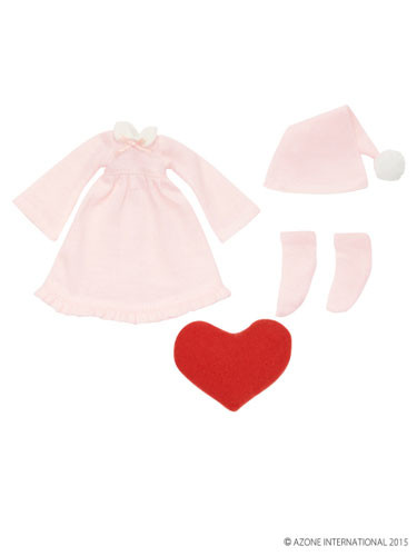 Pastel Pajamas Heart Set (Light Pink, Red), Azone, Accessories, 1/12, 4580116049828