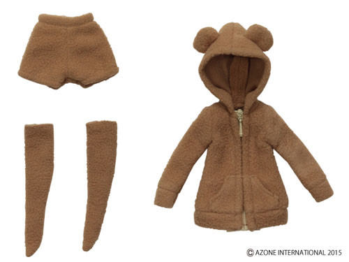 Kumakuma Roomwear Set (Brown), Azone, Accessories, 4580116049934